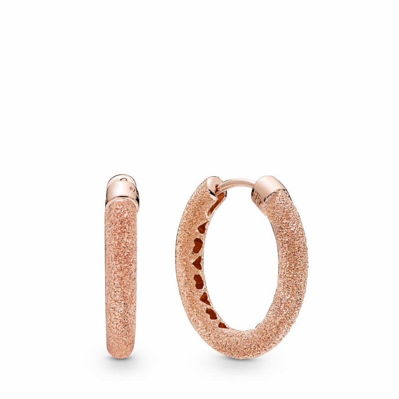 Pandora Rose™ Matte Brilliance Hoop Earrings - Pandora Rose - Canada | WX6135UI